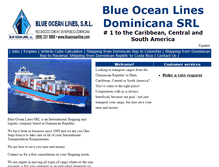 Tablet Screenshot of blueoceanline.com